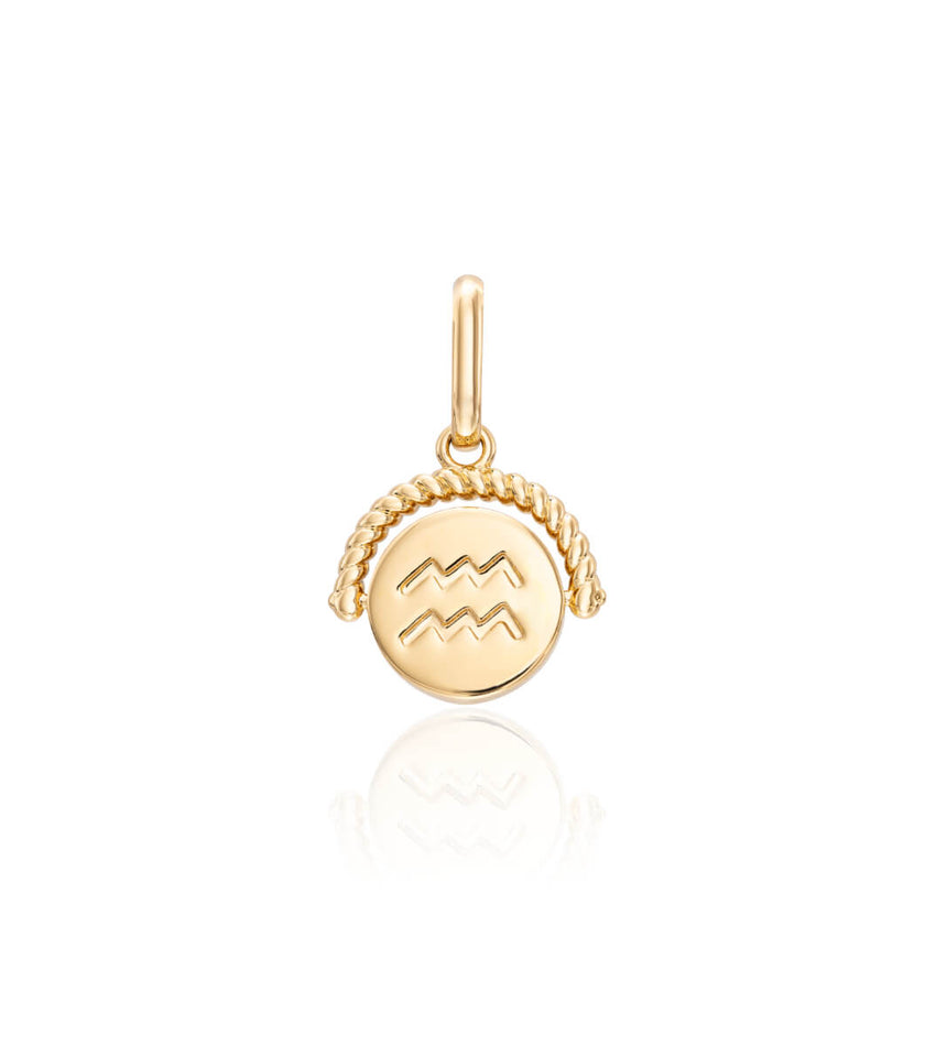 Zodiac Coin Pendant (Gold)