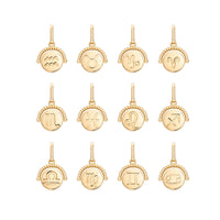 Zodiac Coin Pendant (Gold)