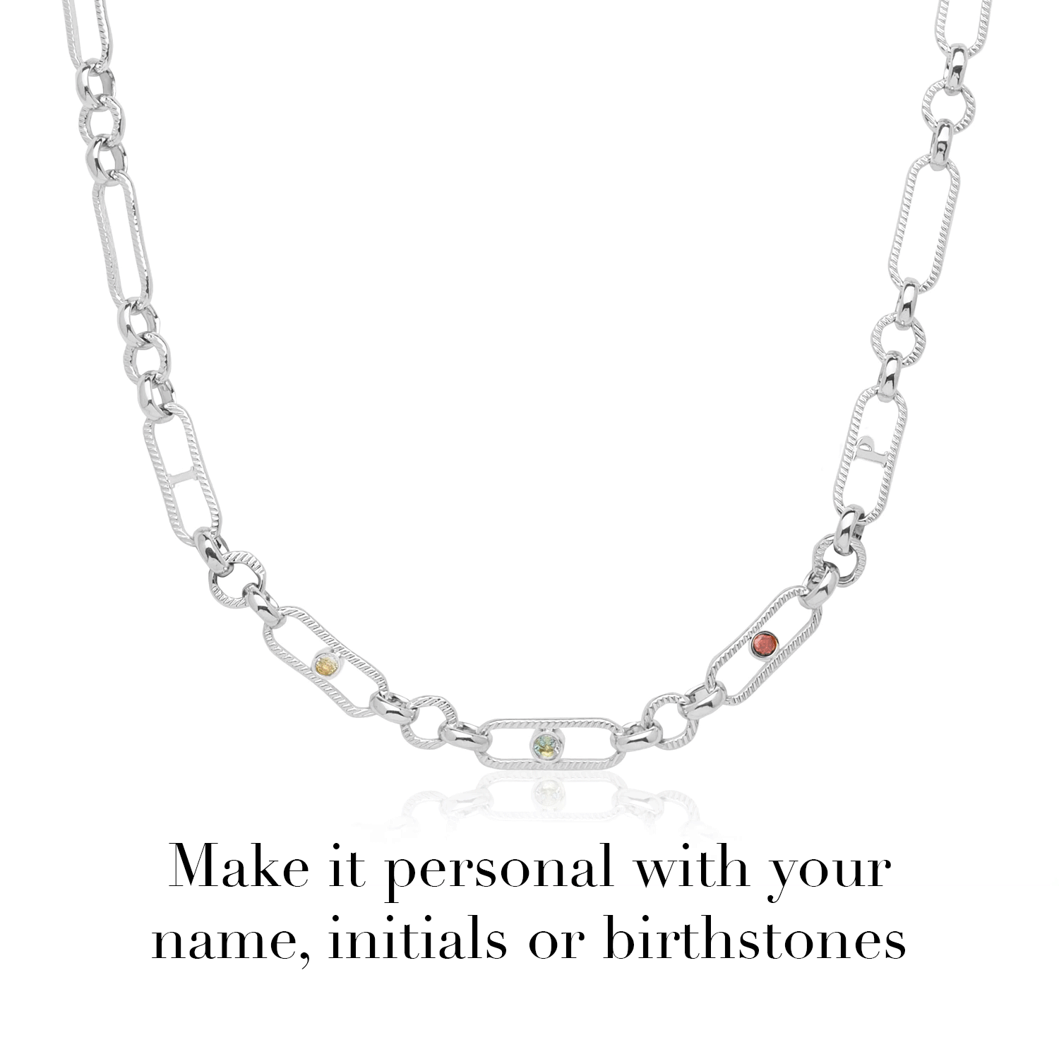 Stainless steel mens figaro 2025 chain necklace