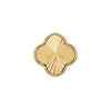 Textured Clover Charms (Gold) - Plain Clover
