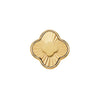 Textured Clover Charms (Gold) - Clover