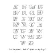 Double Initial Crystal Necklace (Silver)