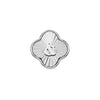 Textured Clover Charms (Silver) - &
